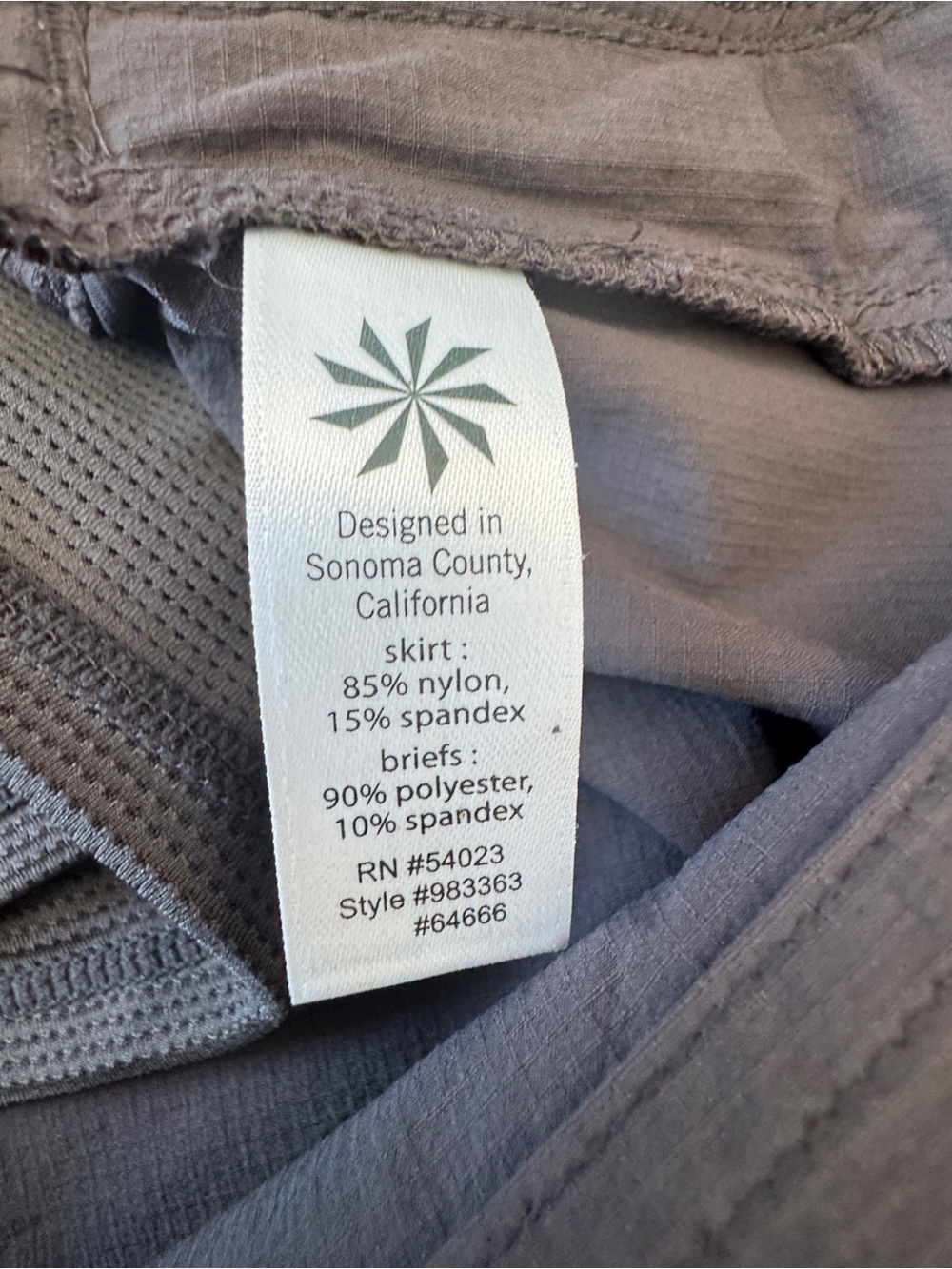 Athleta | Jenner Skort In Slate Sz 2 - Picture 10 of 10